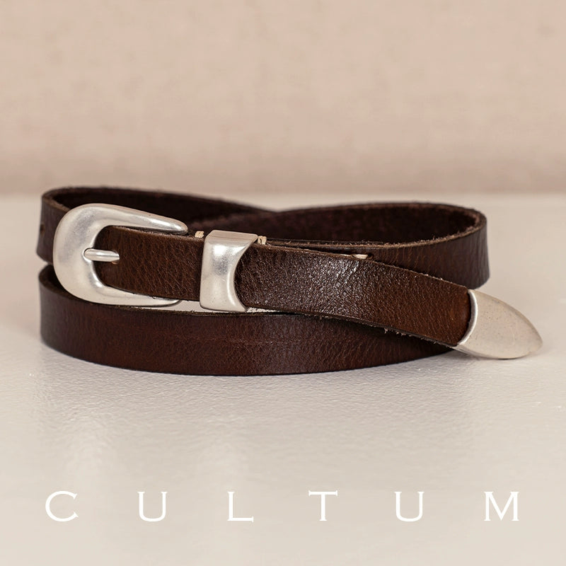CULTUM First Layer Pure Cowhide Classic Casual Retro Belt