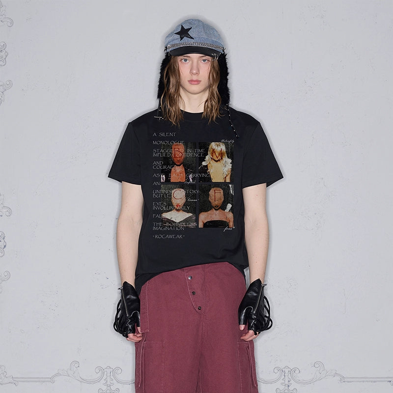 Rocawear Masked Alphabet Print Slim Tee