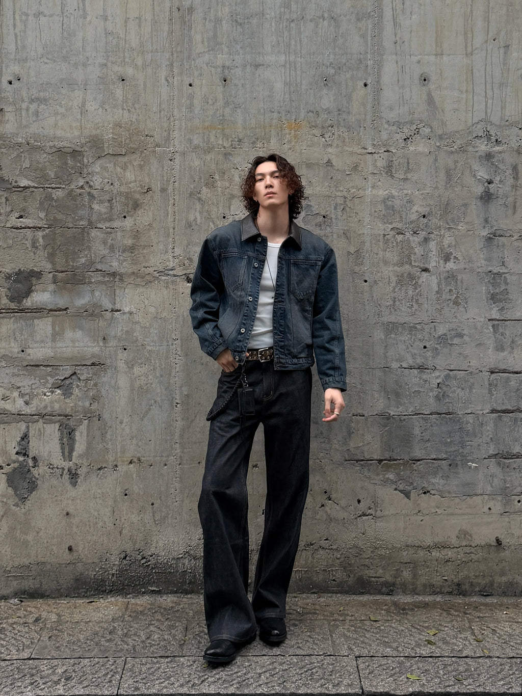 VOWPROGRES Okayama Narrow Red-edged Red-eared Jeans