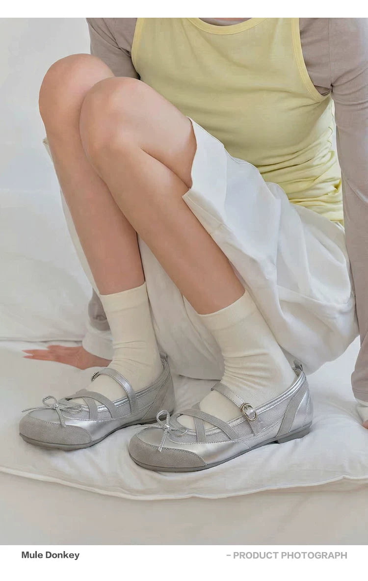 Donkey Vintage Hollow Ballet Flat Shoes