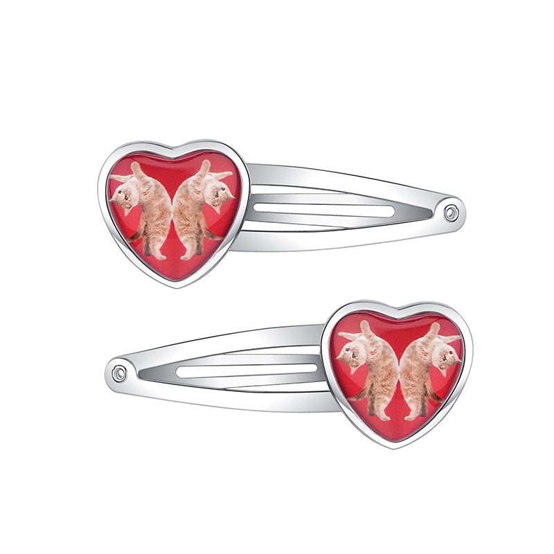 1JINN Cat Dog Love Hairpin