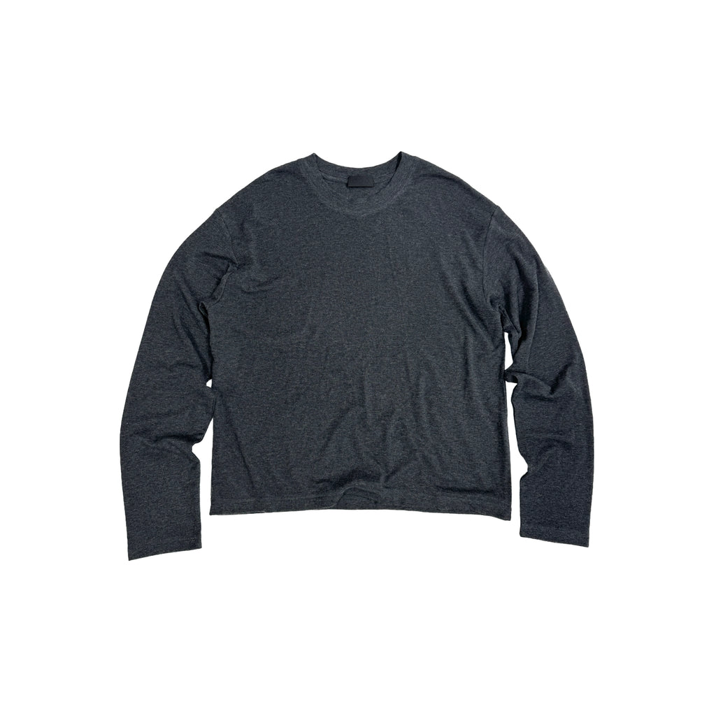 PLUS NO LOGO Crew Neck Bottom Drape Long Sleeve
