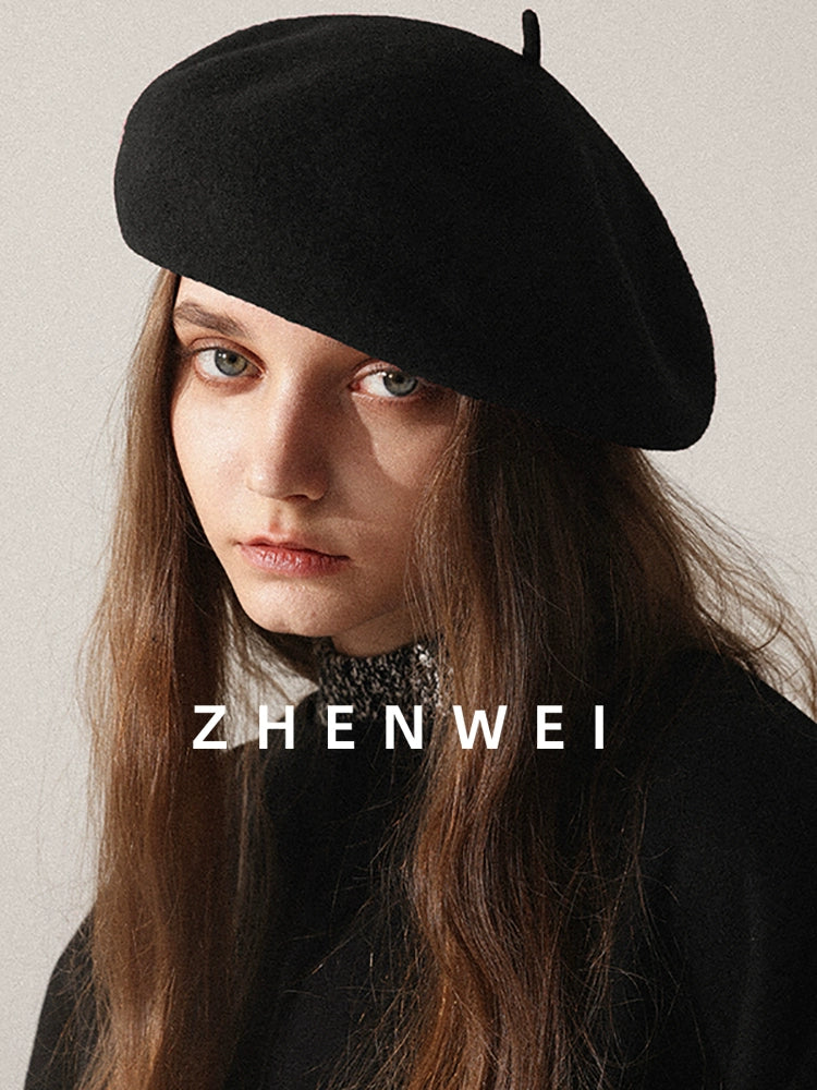 ZHENWEI Premium Full Wool Beret