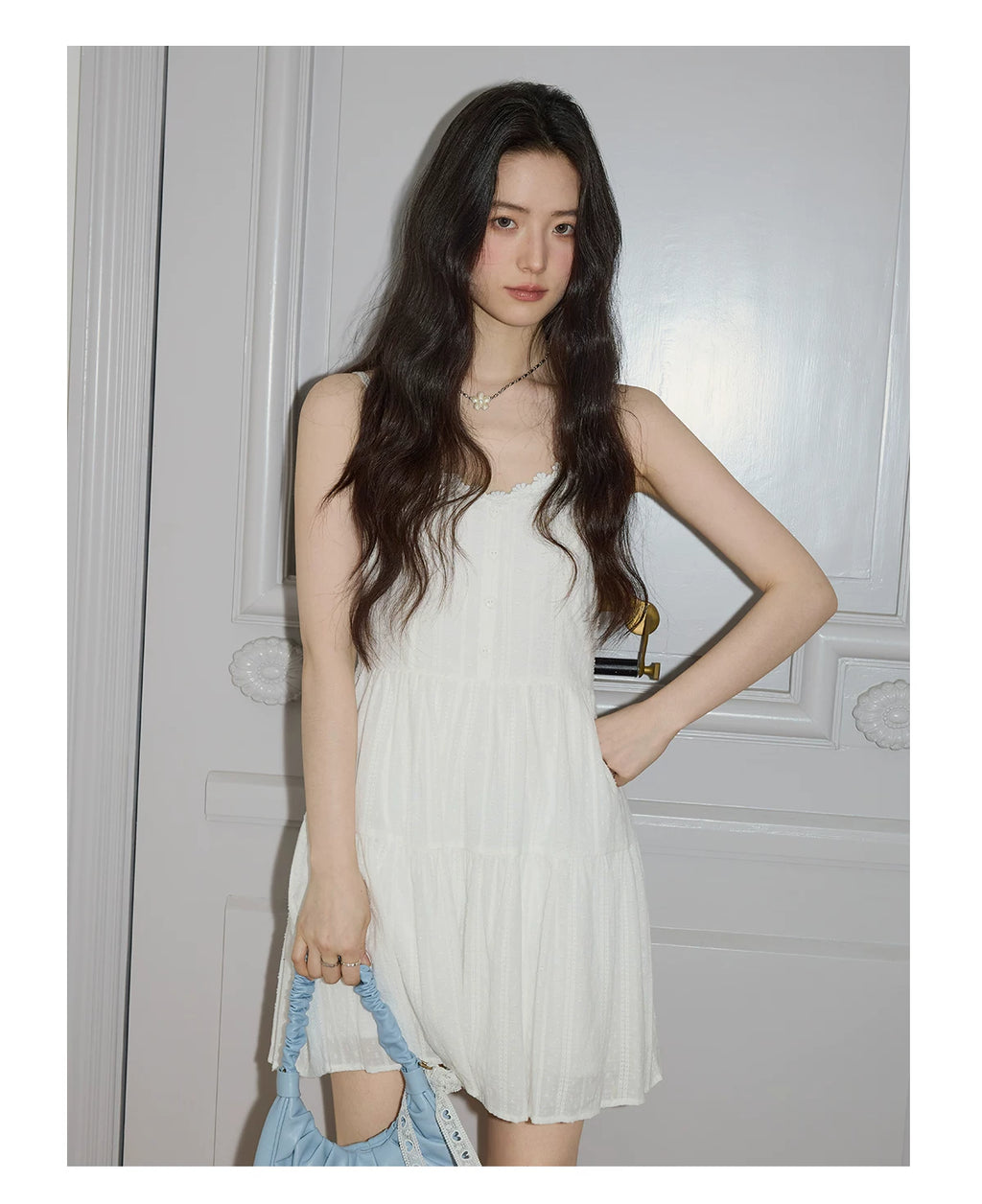 XUJING Waist Thin Suspender Dress