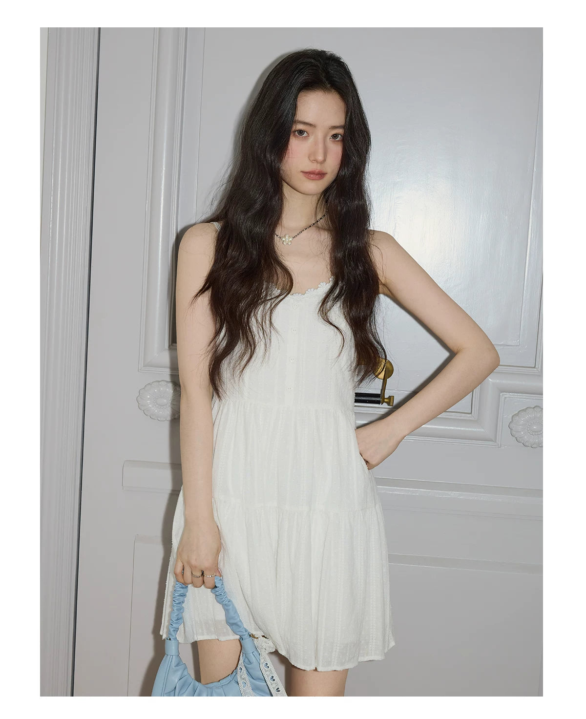 XUJING Waist Thin Suspender Dress