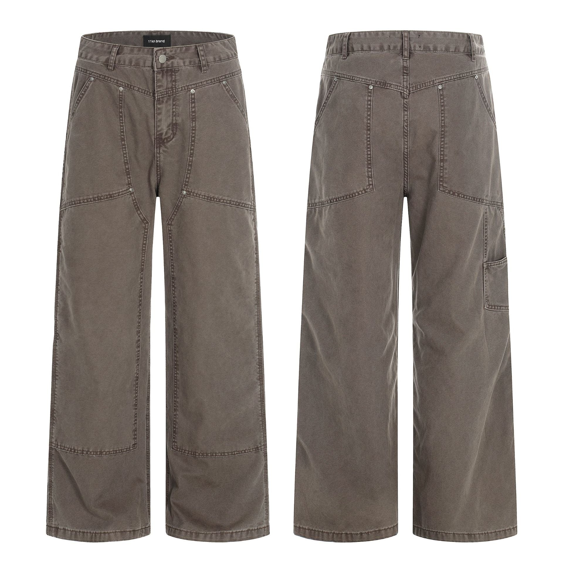 11KN Vintage Loose Versatile Wide Leg Casual Pants