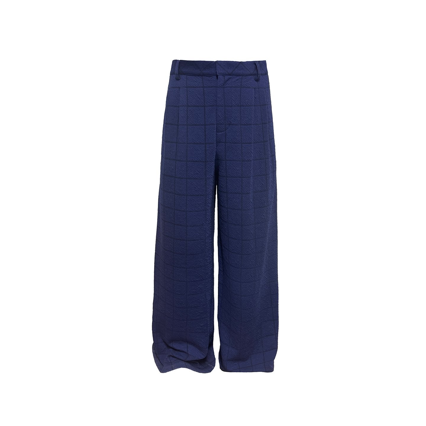 JCAESAR Plaid Casual Straight-leg Pants