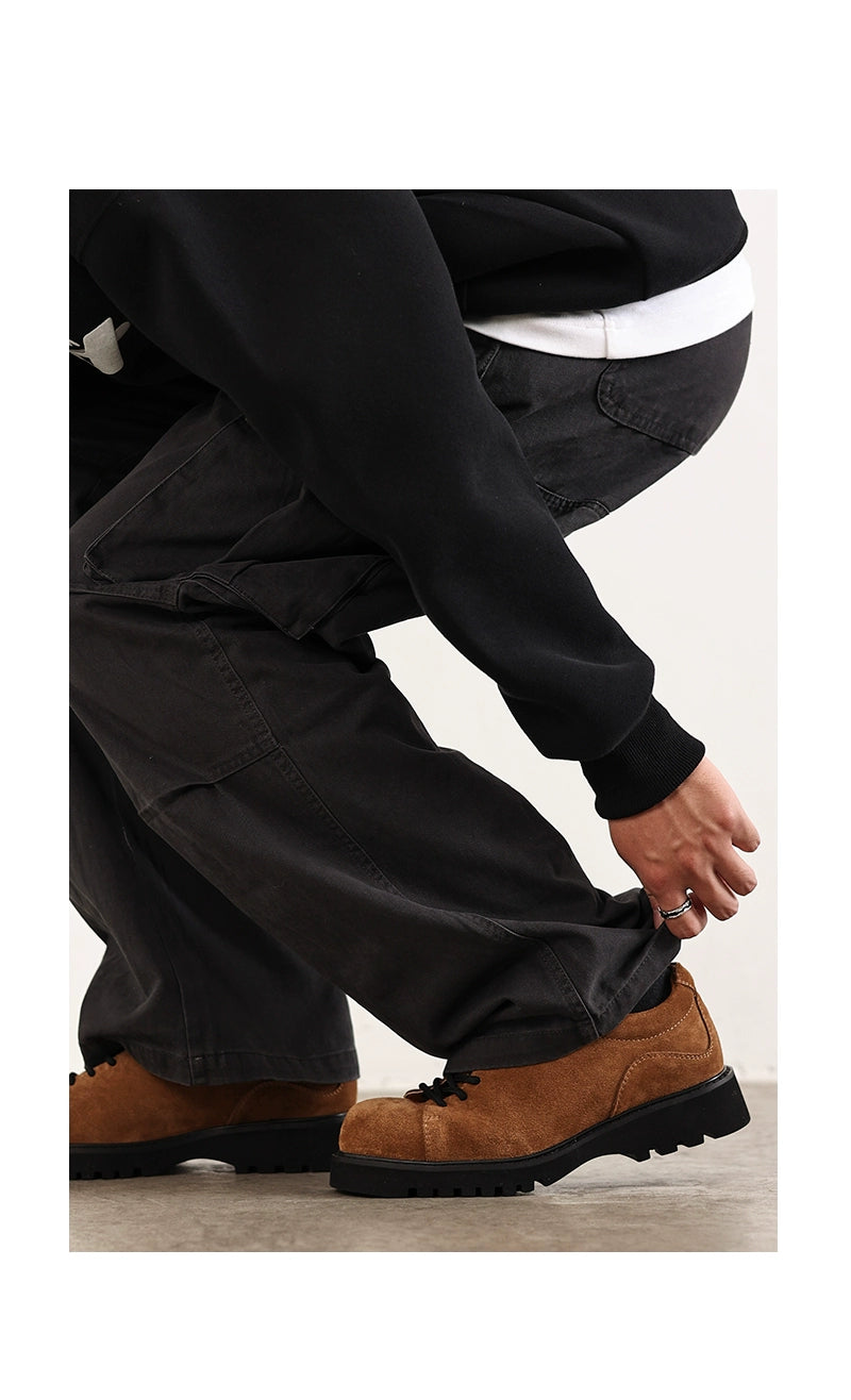 FANGSANHUO Anti-velvet Leather Thick-soled Heightening Low-top Shoes