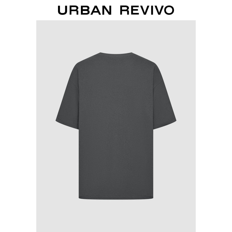 URBAN REVIVO Luli Retro Printed Crew Neck Tee