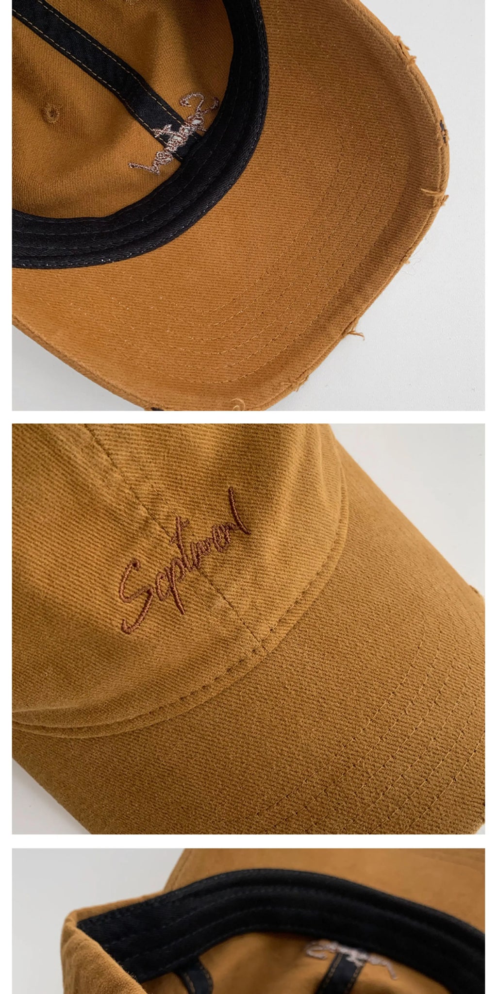YORSOY Retro Old Ripped Baseball Cap