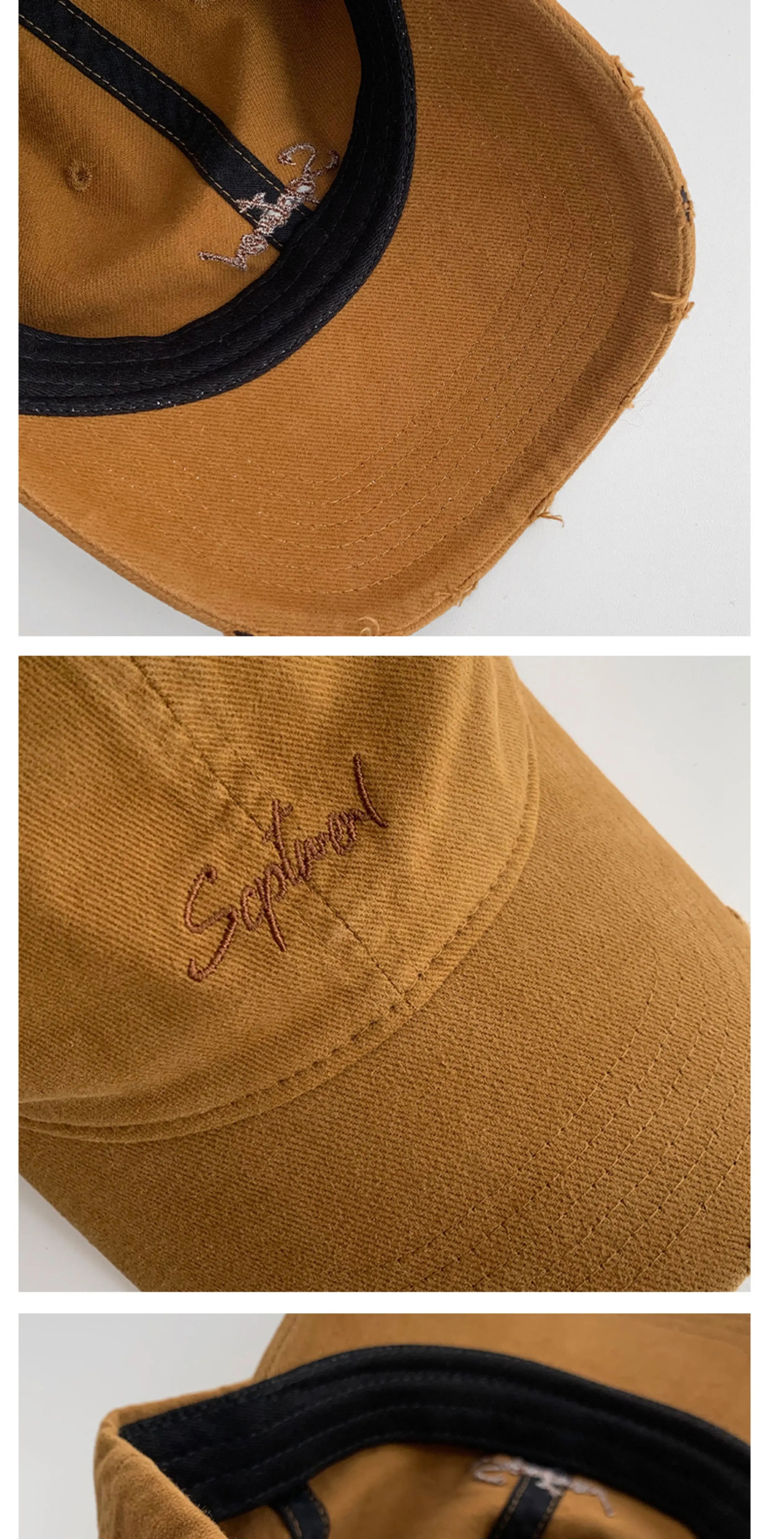 YORSOY Retro Old Ripped Baseball Cap