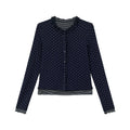 KANO Polka Dot Splicing Lace Long Sleeve