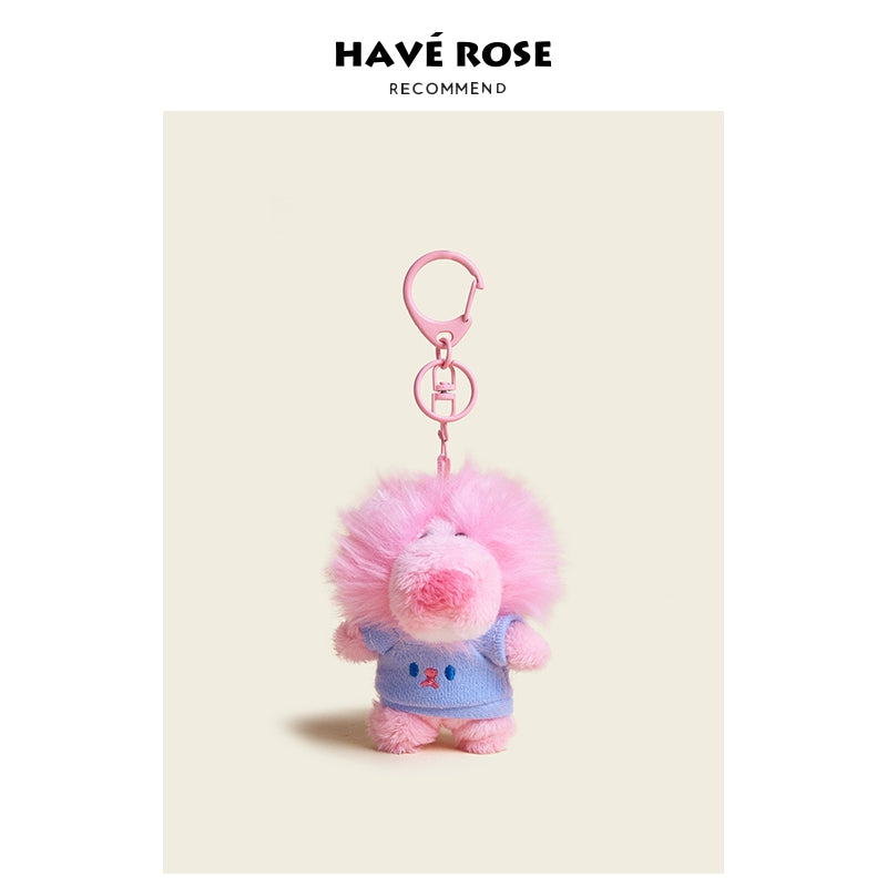 HAVEROSE Creative Plush Lion Doll Bag Pendant