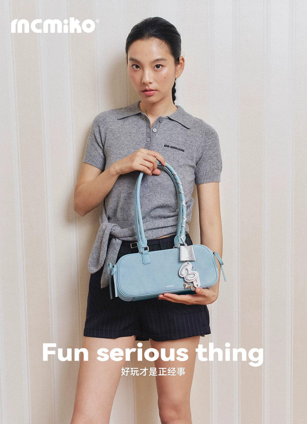 Mcmiko Suede Underarm Shoulder Bag