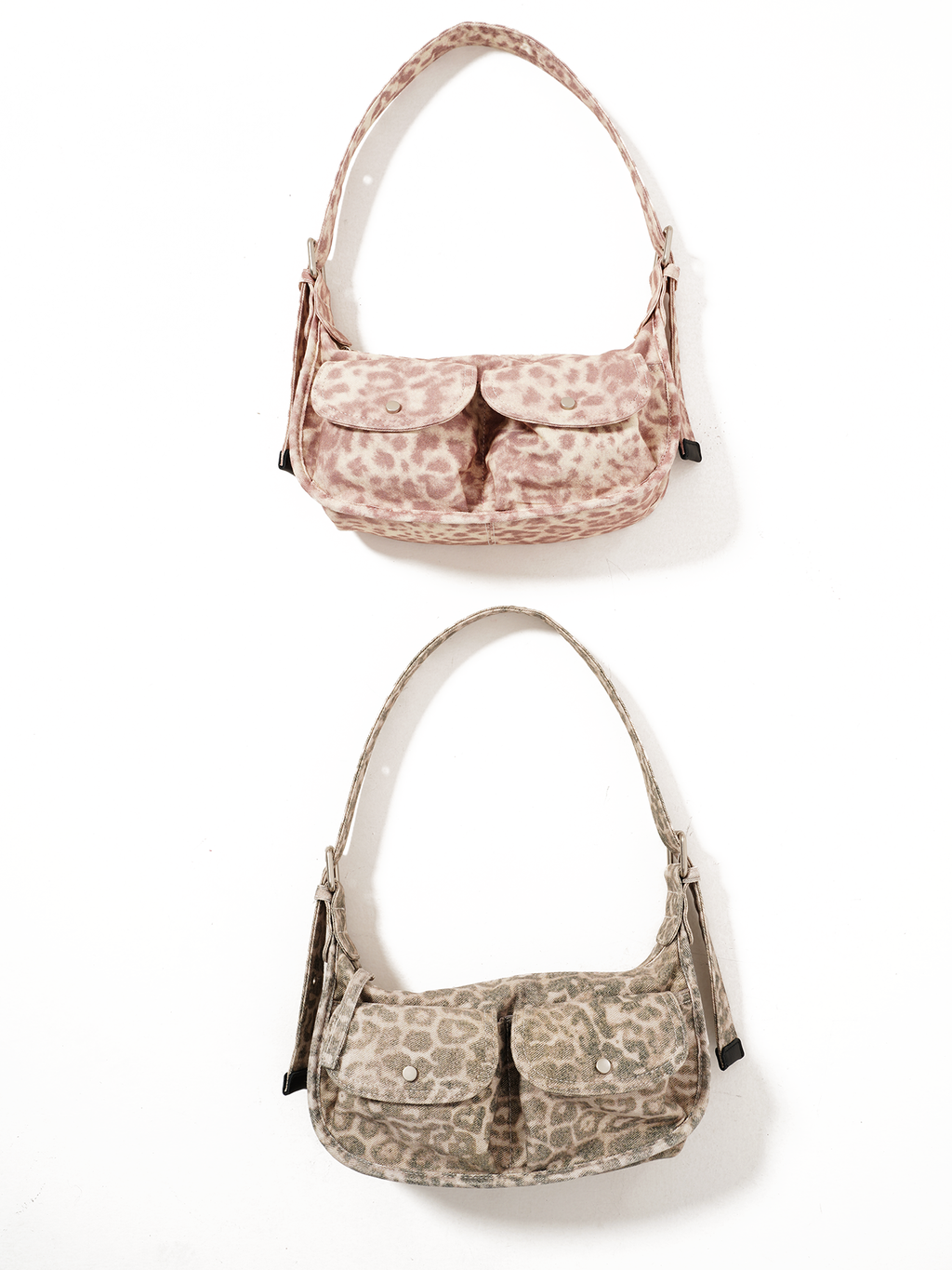 Momogigi Vintage Leopard Print Underarm Bag