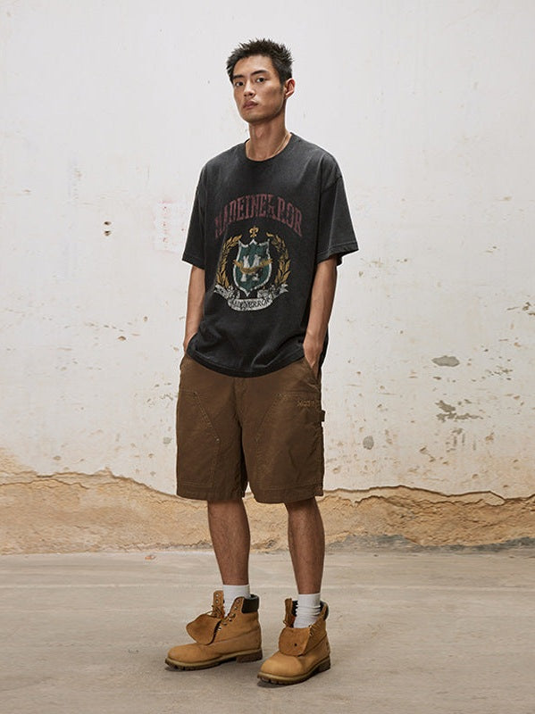 UNF x MD3R knee leaven wash tooling shorts