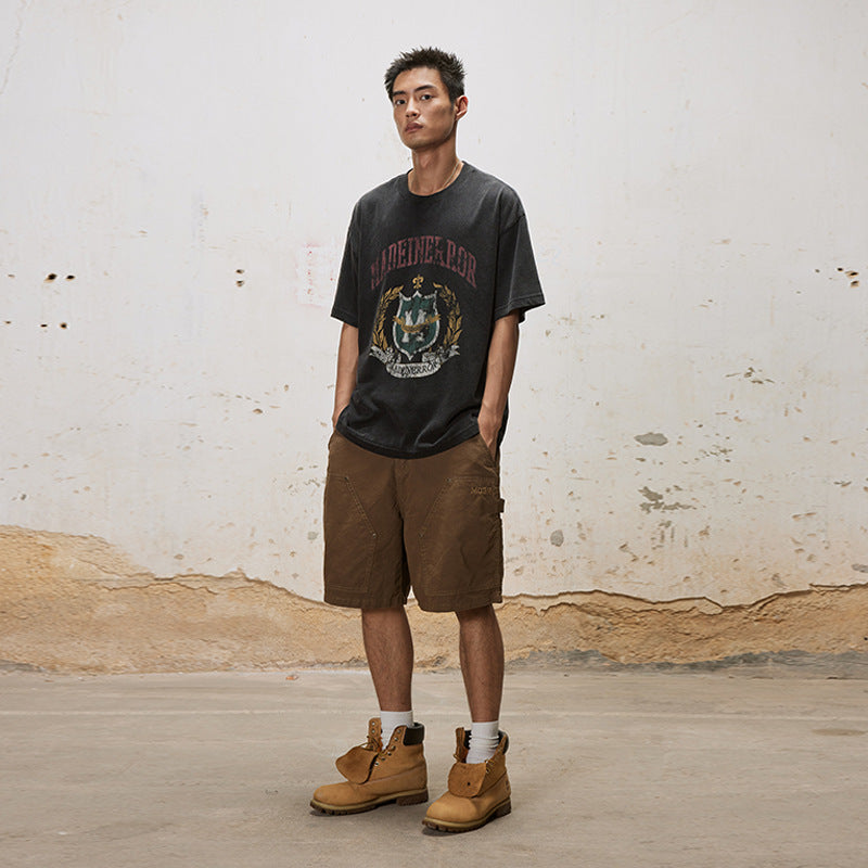 UNF x MD3R knee leaven wash tooling shorts