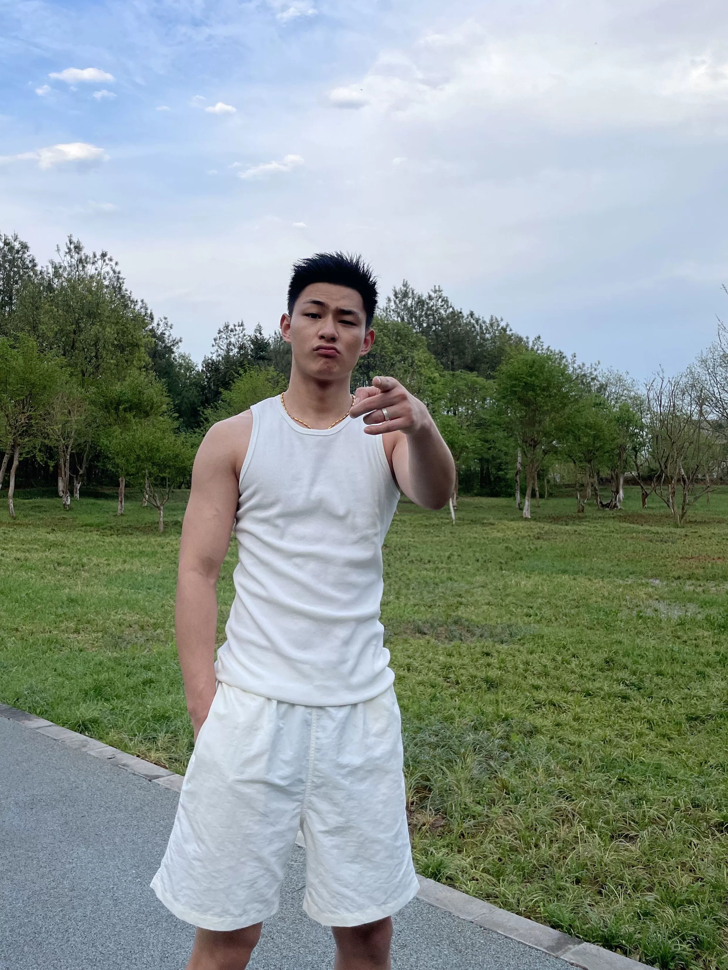 GTAL Embroidered Slim-fit Threaded Vest