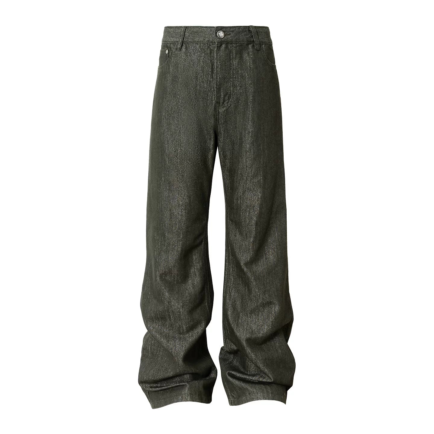 YADcrew Vintage Mid-Rise Reflective Cotton Jeans
