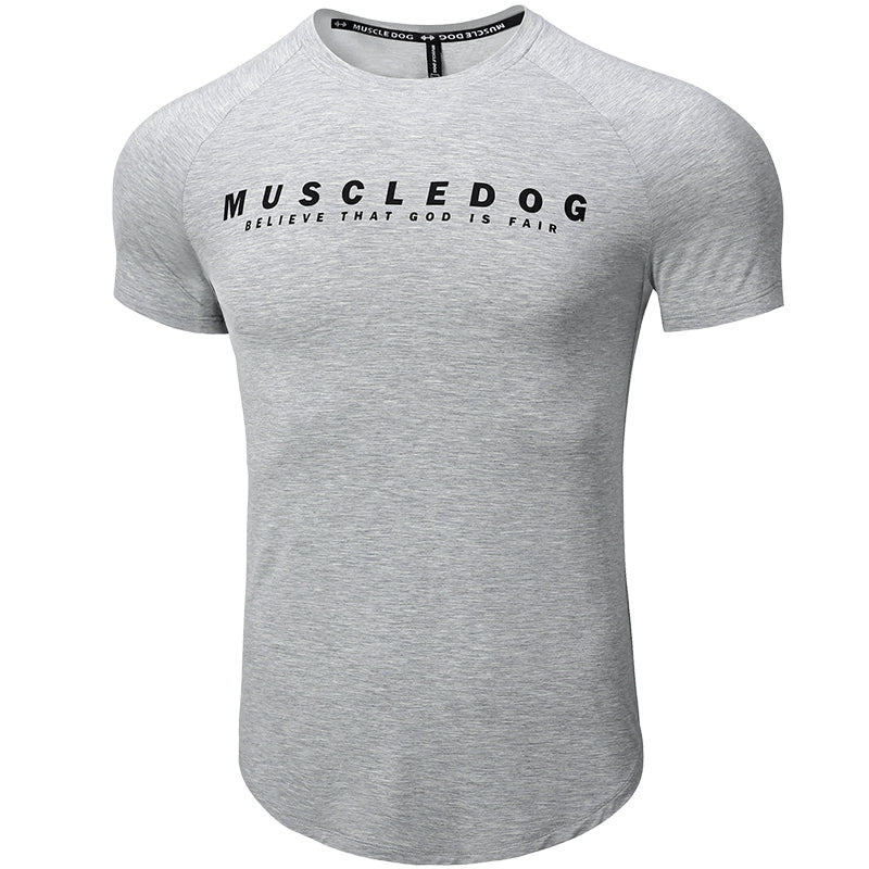Muscle Dog Slim Fit Cuffs Show Muscle Tee
