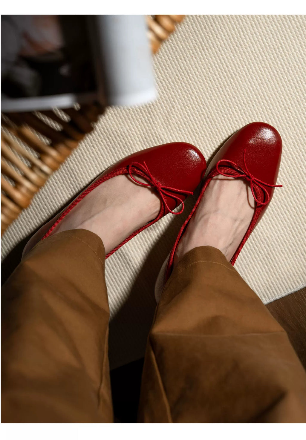 L'aise Bow Mid-heel Shoes