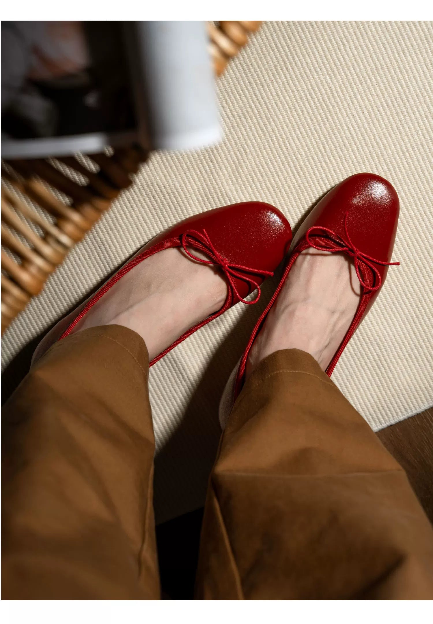 L'aise Bow Mid-heel Shoes
