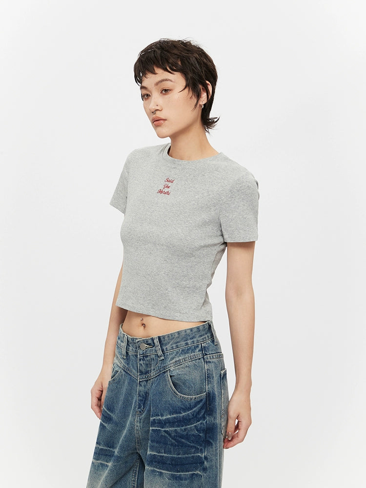AIRHOOD Short Alphabet Printed Tee