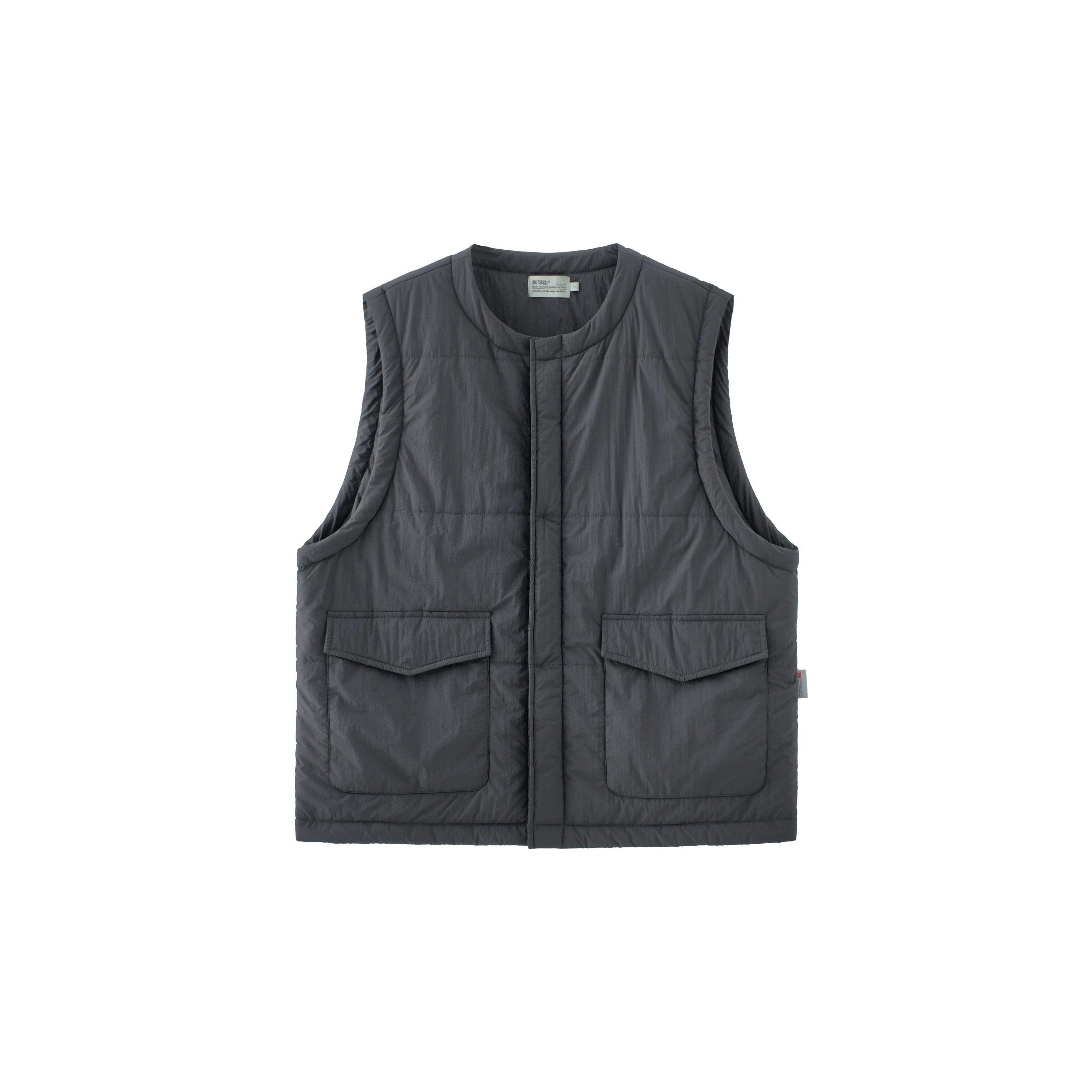 BUTTBILL New Shirley Cotton Crew Neck Cotton Jacket Vest