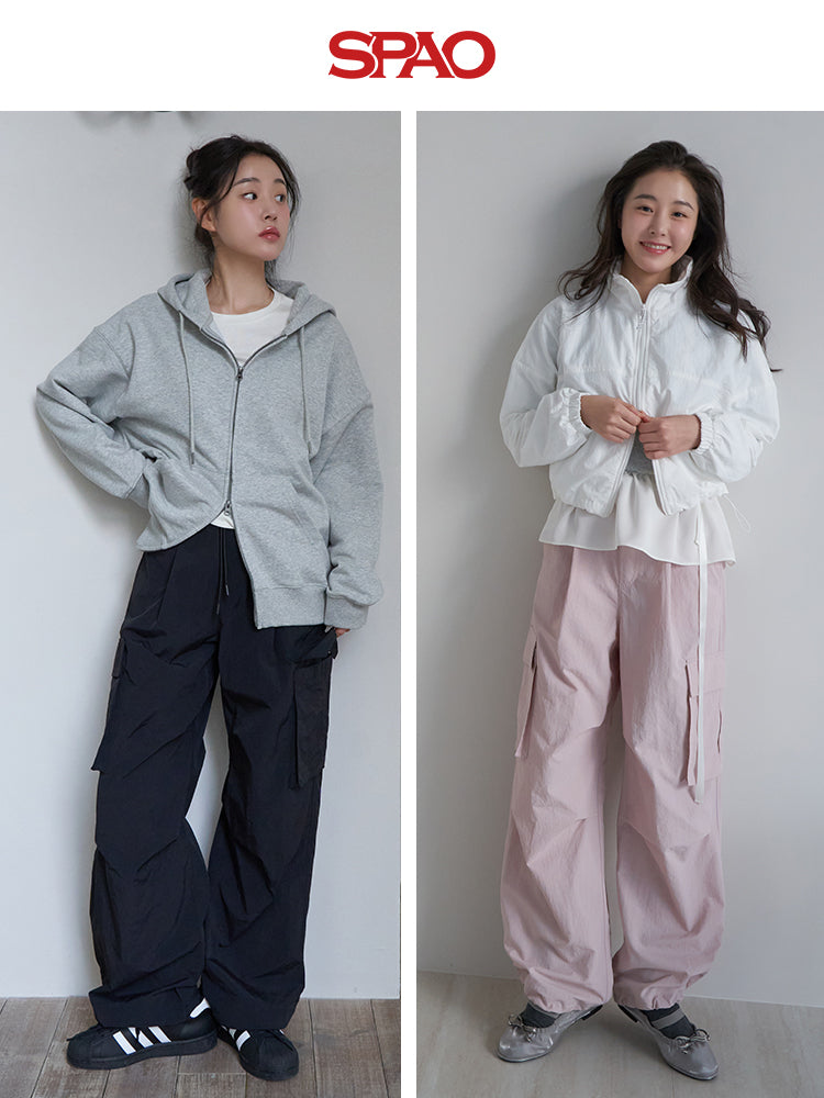 SPAO Korean Style Women's Commuting All-match Casual Trousers SPTCF23G03
