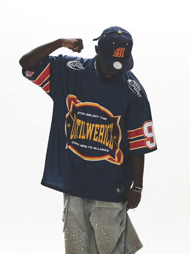 UNTILWERICH Vintage Mesh Quick Dry 90 Ice Hockey Suit Tee