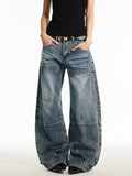 TRUQUEST Vintage Loose Straight Wide Leg Jeans