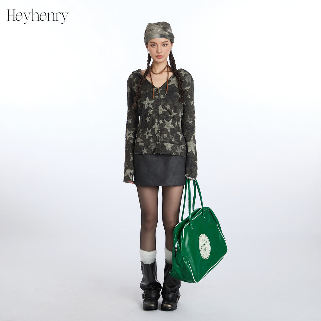 HeyHenry Star Camo Hooded Long Sleeve