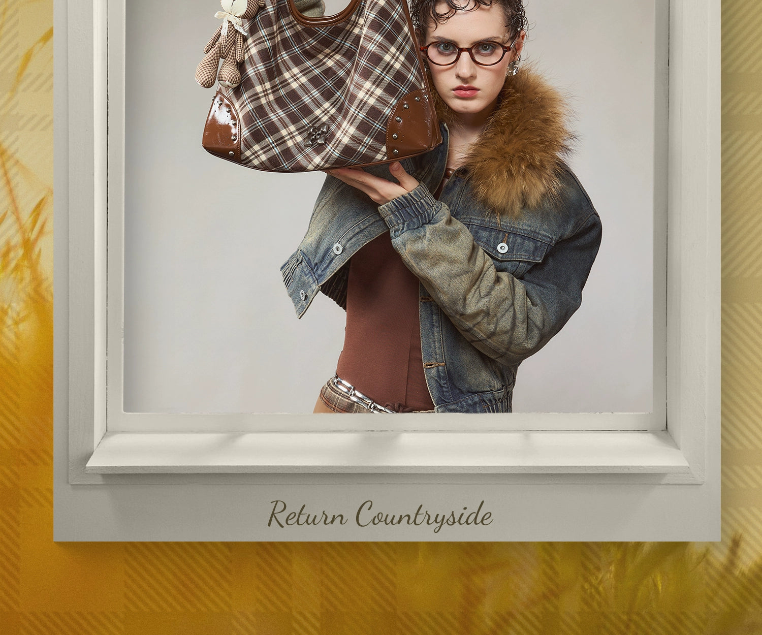 JACD Plaid Commuter Large Capacity Tote Bag