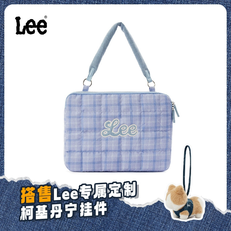 Lee Contrast Checked Tote Bag