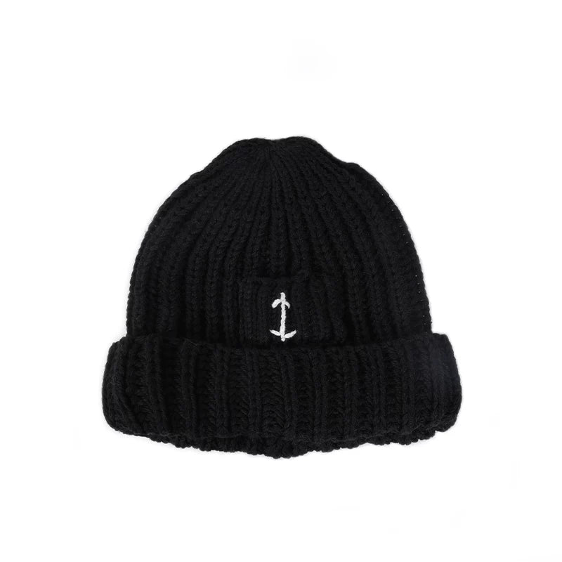 THE HOBOO Japanese Knitted Anchor Wool Cap