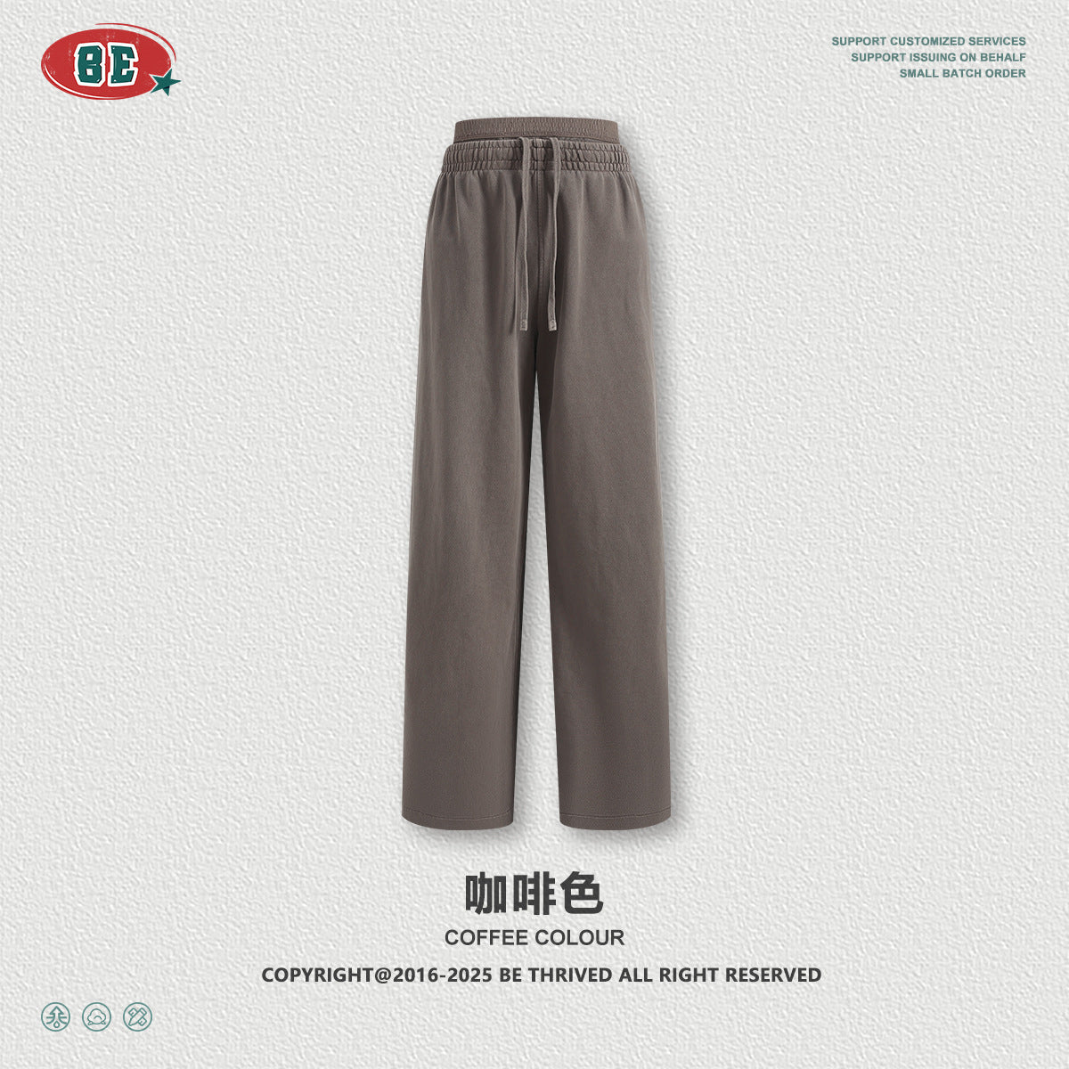 BE Vintage Casual V-Neck Long Sleeve Sweatpants Set