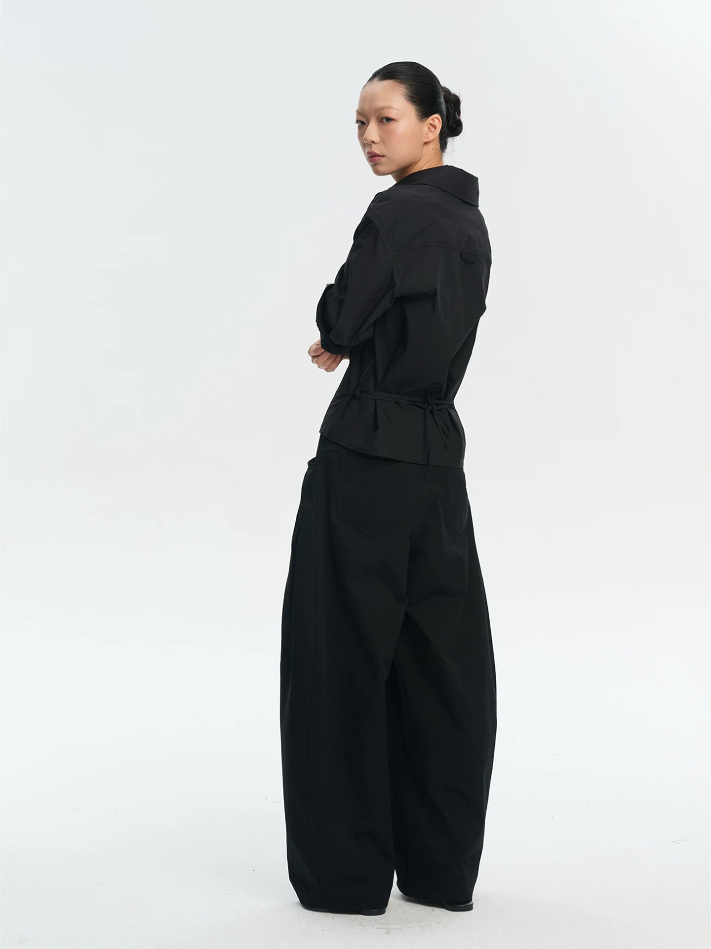 LINY LIBERTY Loose Waist Slim Long-sleeved Shirt