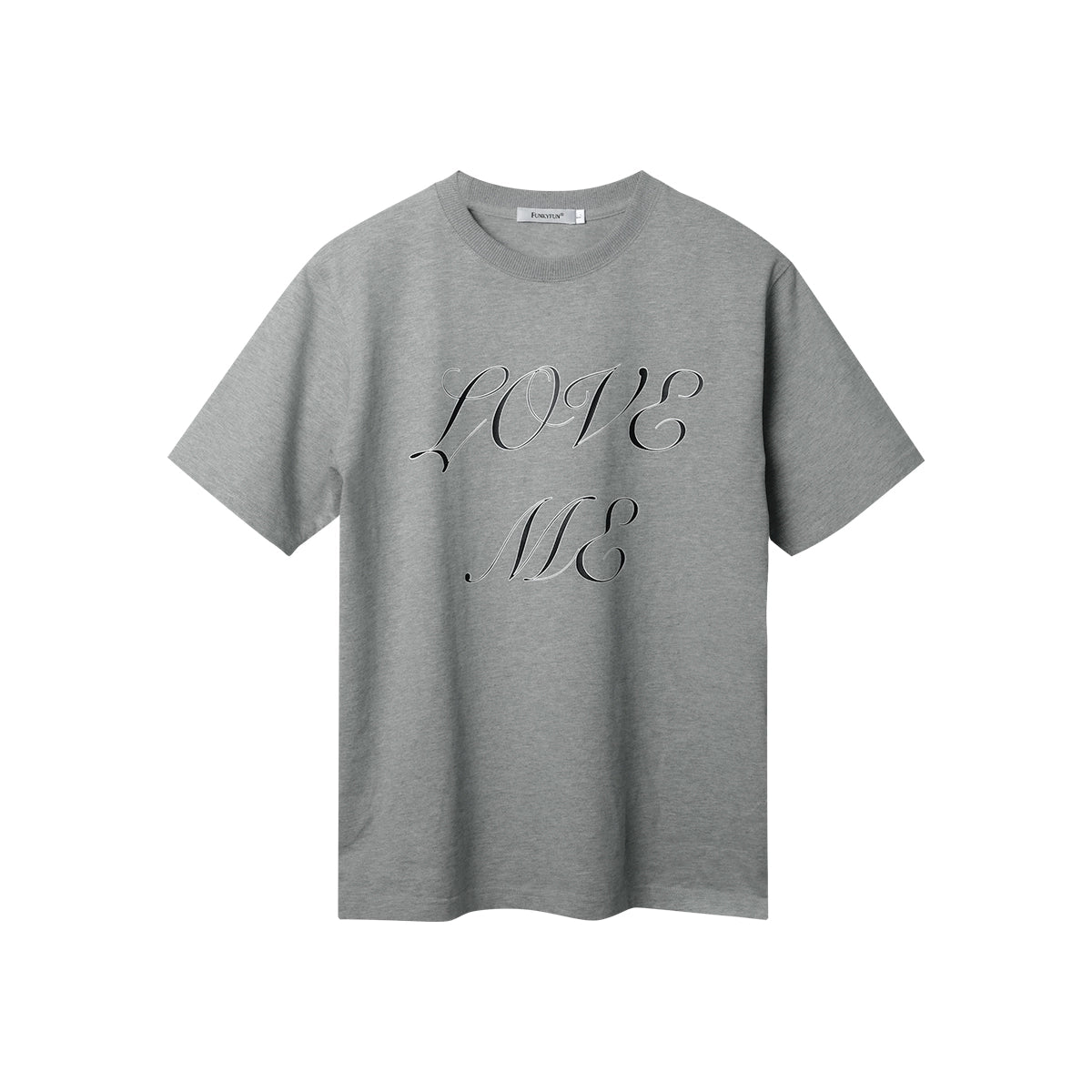 FUNKYFUN LOVE ME Printed Crew Neck TEE