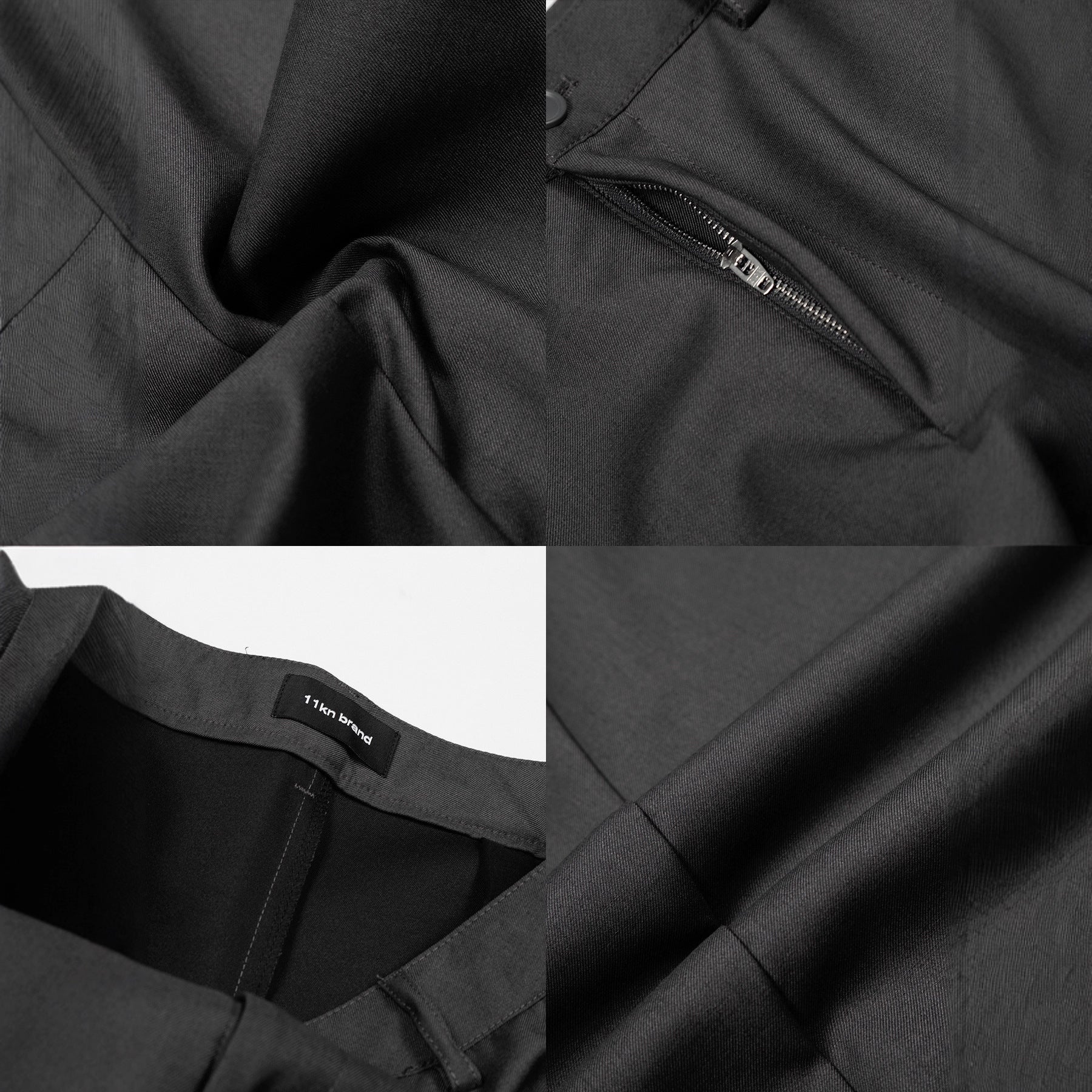 11KN Retro Simple Loose Wide-leg Trousers