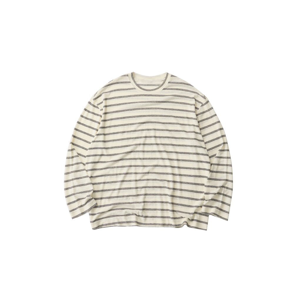 LIVINGTOWN Vintage Simple Casual Loose Striped Long Sleeve