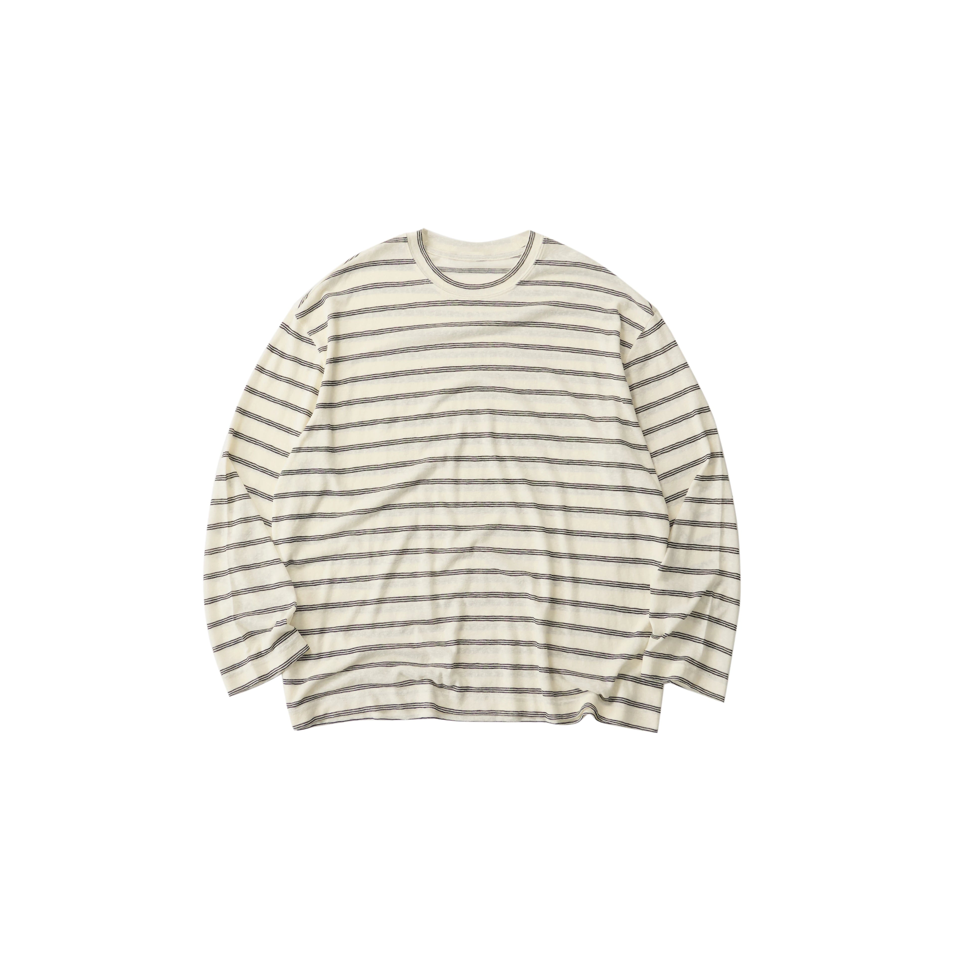 LIVINGTOWN Vintage Simple Casual Loose Striped Long Sleeve