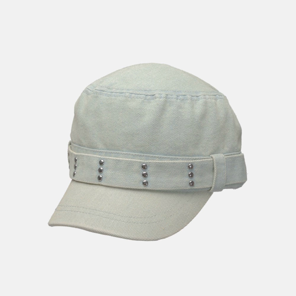 WORLDWIDE Vintage Rivet Subculture Denim Flat Top Cap