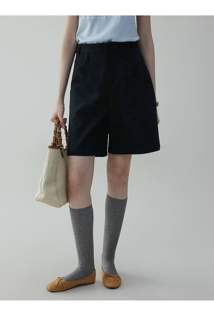 VOOE Korean Loose Casual Suit Five-point Pants