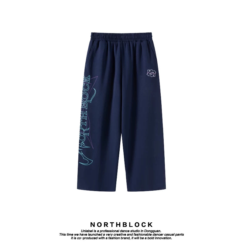 NorthBlock Letter-printed Straight Casual Sweatpants