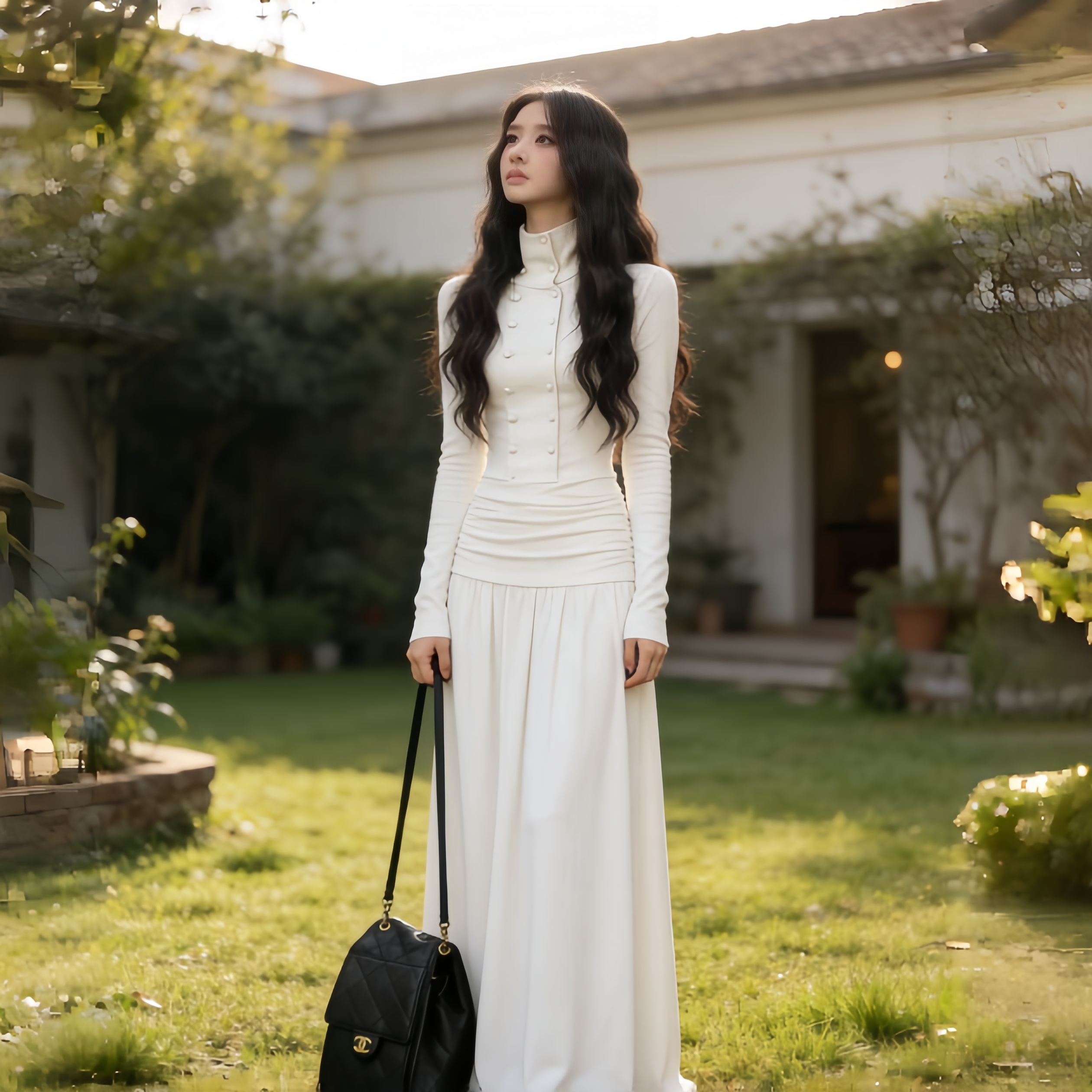 Instunning Simple and High-end Waist and Thin Dress
