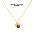 DODOGOGO Red Lucky Bag Pendant Necklace
