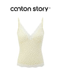 Cantonstory V-neck Lace Sling Vest
