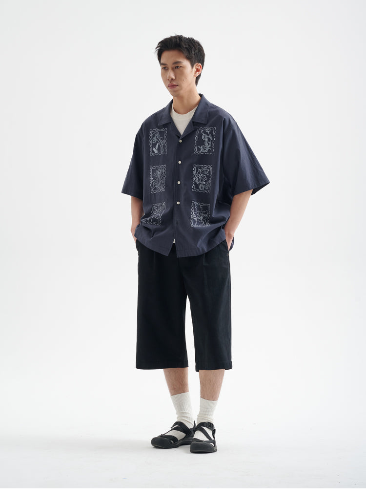 BUTTBILL 25SS Non-sensory water pulp cuban collar shirt