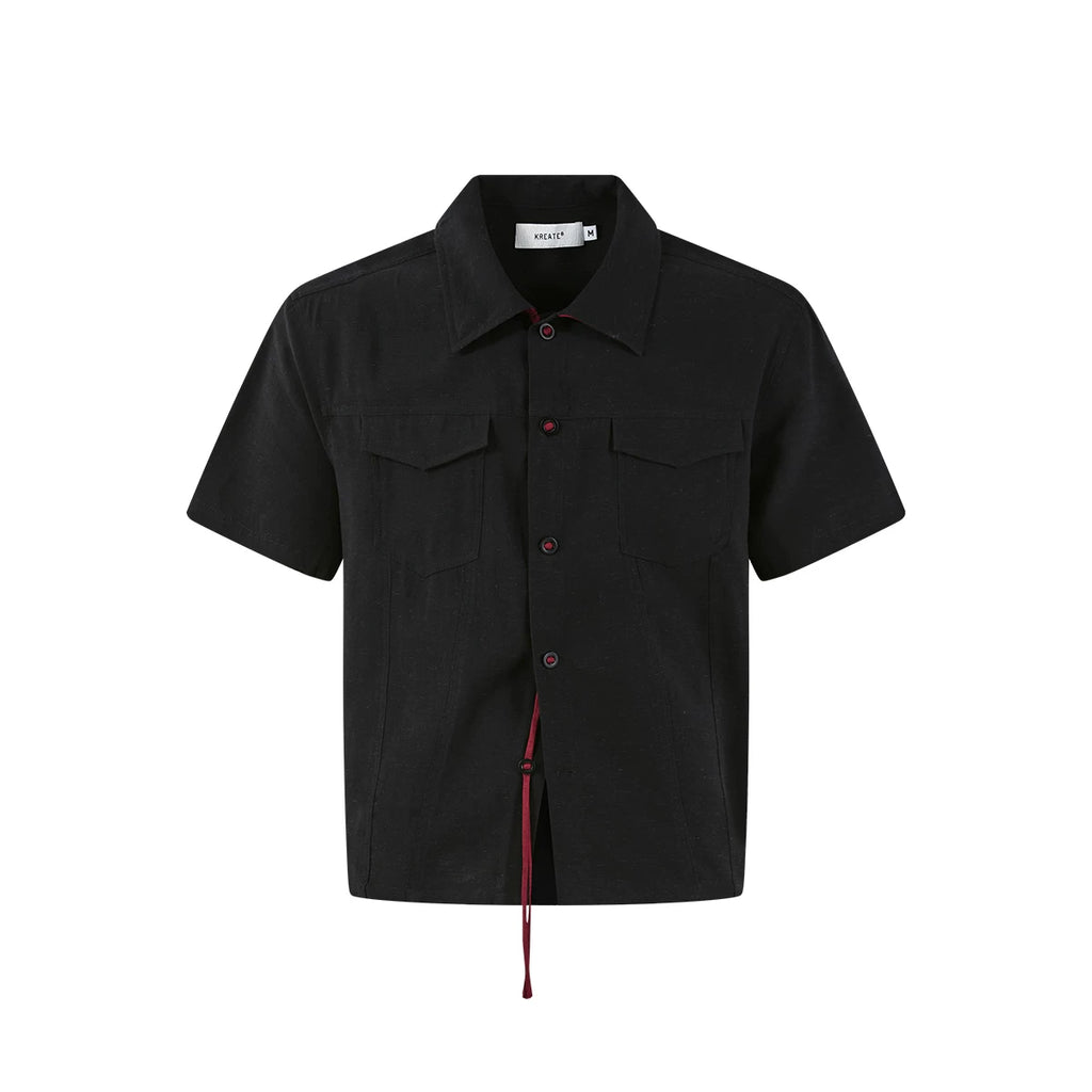 KREATE Contrasting Streamer Casual Shirt