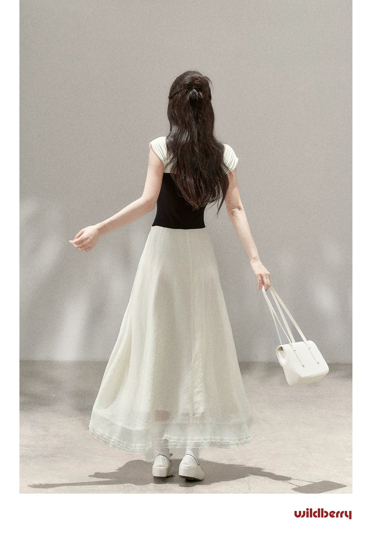 One Wildberry Retro Fake Two Waist Dress